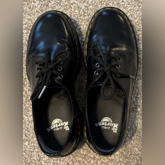 Dr. Martens 1461 Smooth Leather Platform shoes in black. - Picture 9 of 9